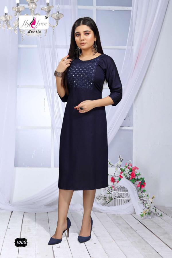 Fly Free Sunwin Rayon Designer Festive Wear Kurti 